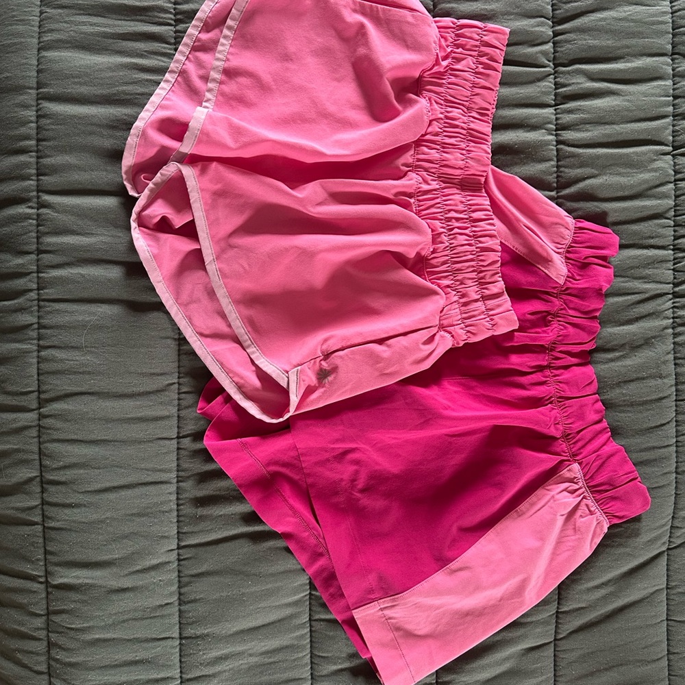 Athleta Hot Pink Athletic Shorts Pair